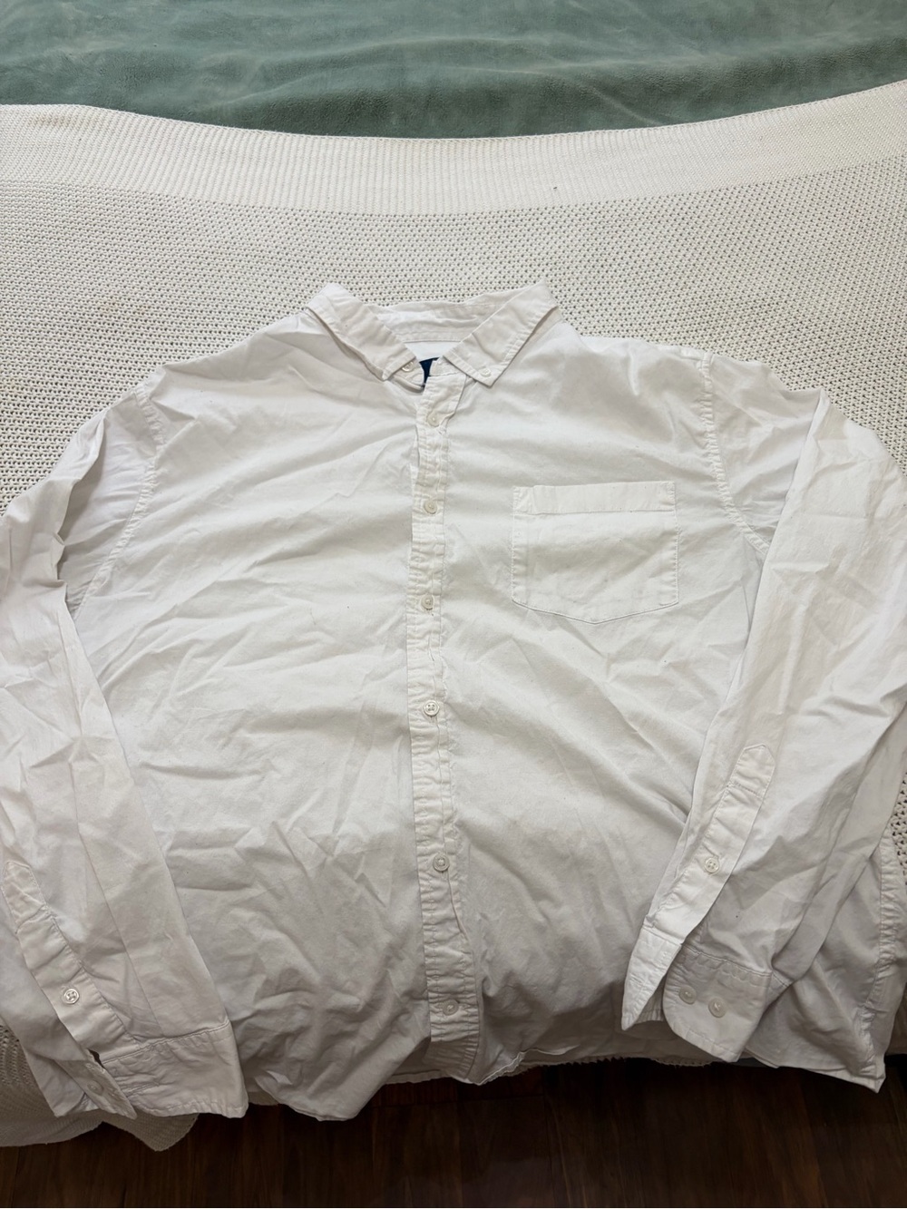 George White Long-Sleeve Button-Down Shirt